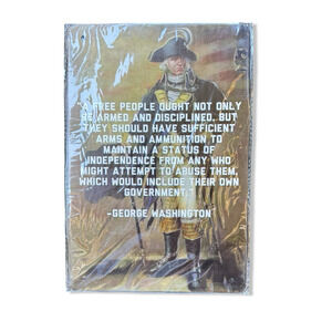 George Washington Quote Metal Sign 11.75x8 Patriotic Rustic Wall Decor Sealed